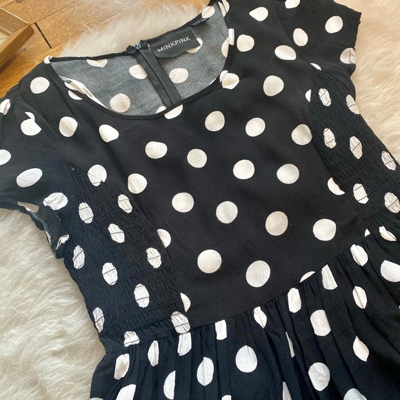 MINKPINK Polka Dot Mini Dress - Picture 3 of 5